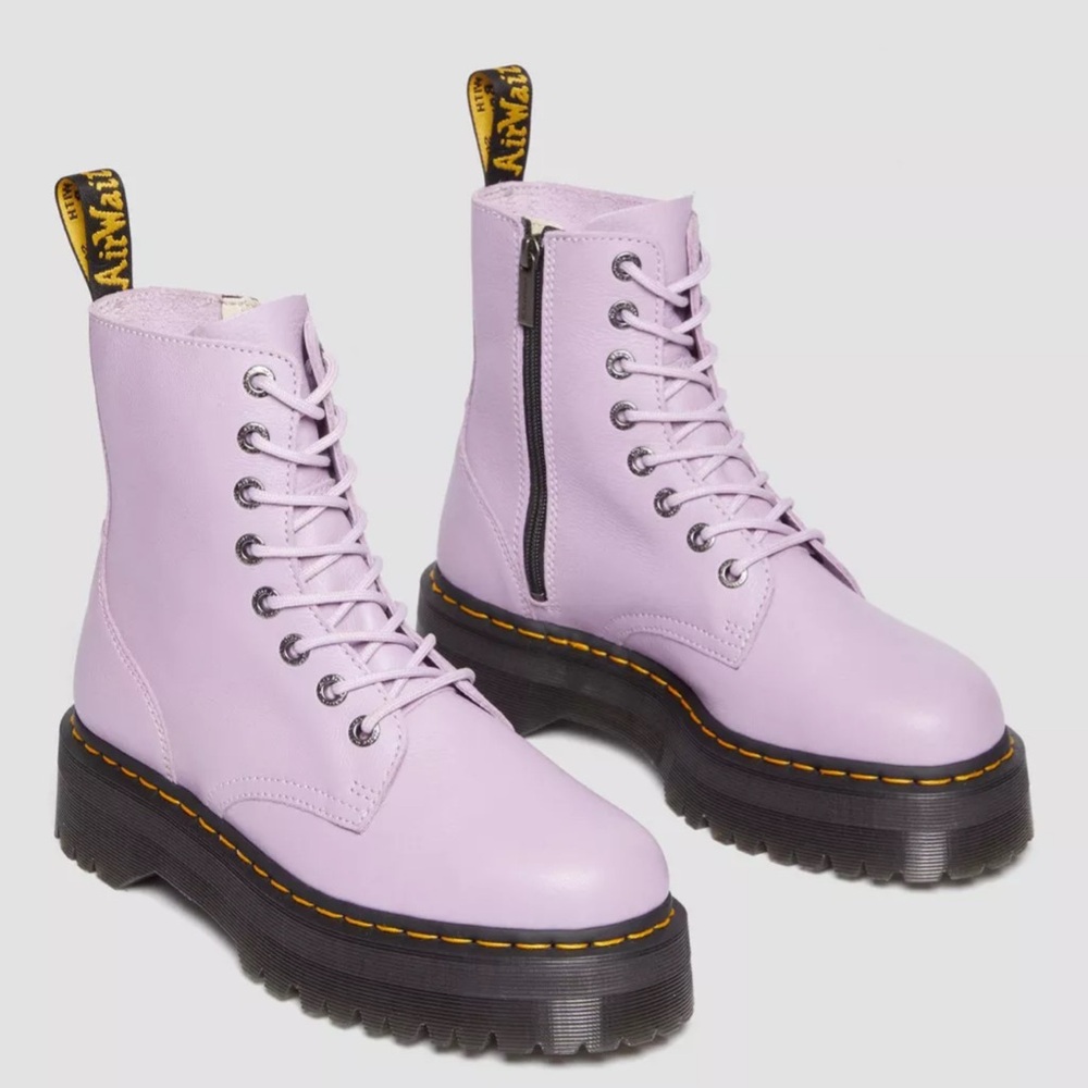 Dr. Martens Women's Lavender Jadon III Pisa Combat Boots